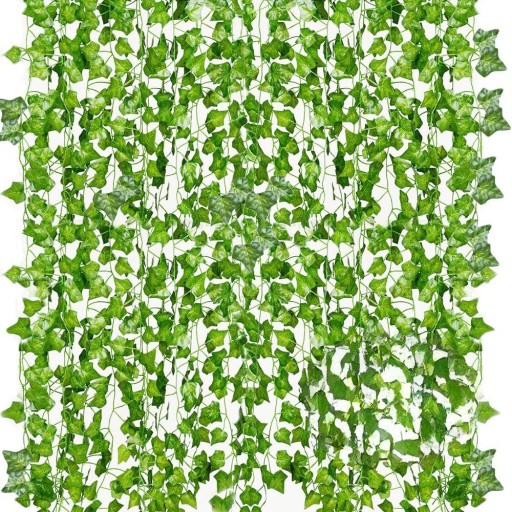 3x UMELÁ BRAŠČANOVÁ VENČINA 2,3 m NA BALKÓNOVÉ NÁSTENNÉ DEKORATÍVNE LISTY = 6,9 m