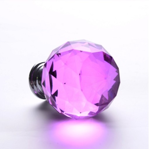 KRIŠTÁĽOVÝ NÁBYTOK Úchytka 30mm FIALOVÝ CRYSTAL glamour