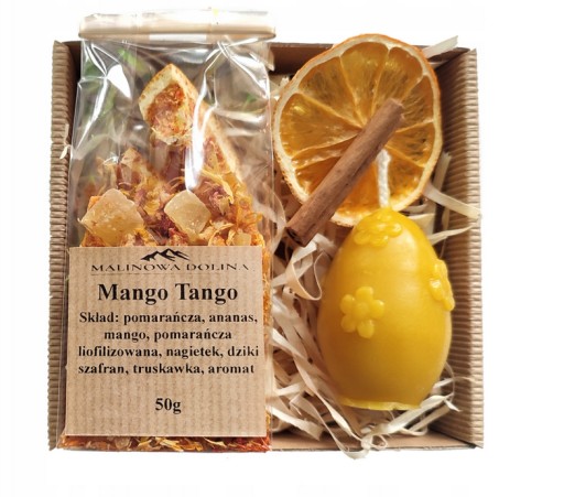 Malá veľkonočná súprava Vajíčko Čaj Mango Tango Darček