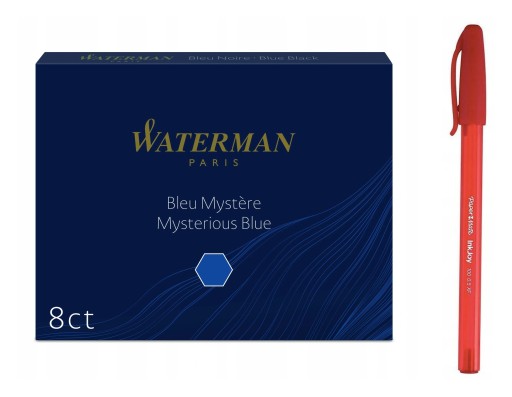 Atramentové kazety Waterman Navy blue 8 ks.