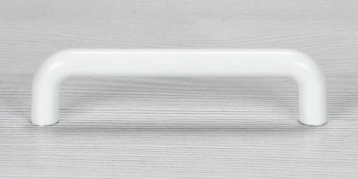 ÚCHYTKA NA NÁBYTOK, BIELA ÚCHYTKA KUCHYNSKEJ SKRINÍKY, ROVNÁ, UNIVERZÁLNA, 96MM
