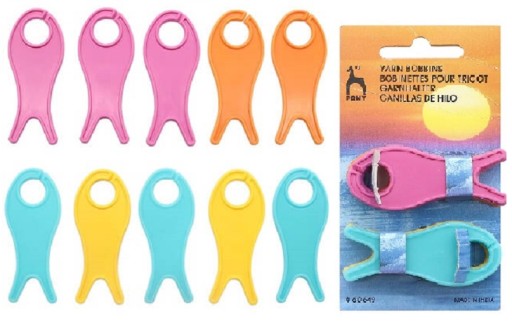 Plastové cievky na vyšívacie šnúry, nite, 11 cm / 6 ks. Poník 60648