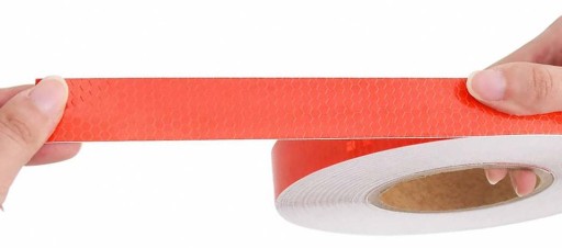 REFLEXNÁ PÁSKA ČERVENÁ VOŠTINA 2,5CM