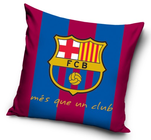 FC BARCELONA bavlnená obliečka na vankúš 40x40 cm