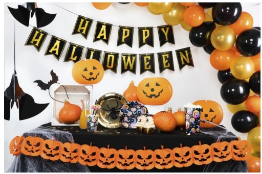SVIETIACE LED HALLOWEENSKÉ TEKVICOVÉ BALÓNY + PUMPA 5 ks