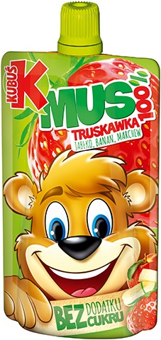 KUBUŚ Jahodová ovocná pena 100g