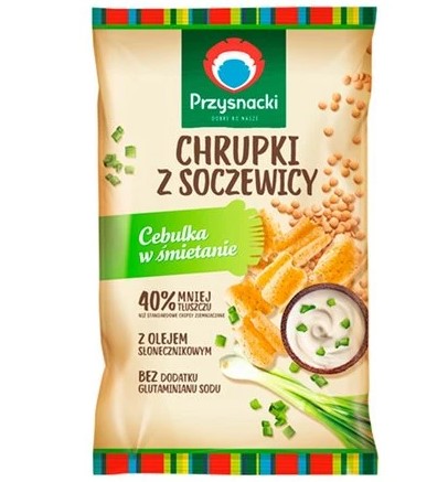PRZESNACKI Šošovicové chrumky s cibuľou 80 g