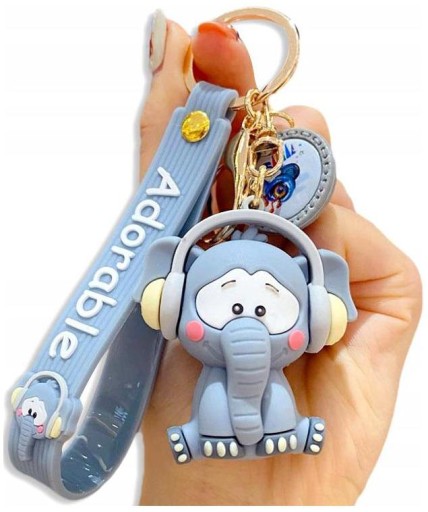 Keychain Keychain Keychain Sloní prívesok na kľúče kabelky Tašky slon ako darček