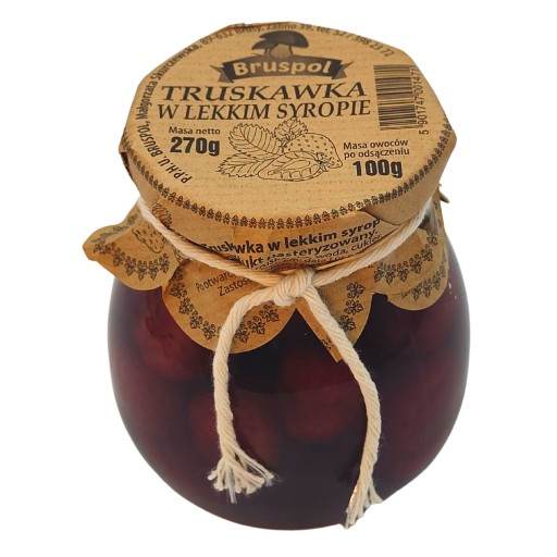 Jahoda v sirupe Light 270g BRUSPOL