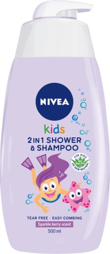 Berry Scent Nivea Kids gél a šampón 250ml