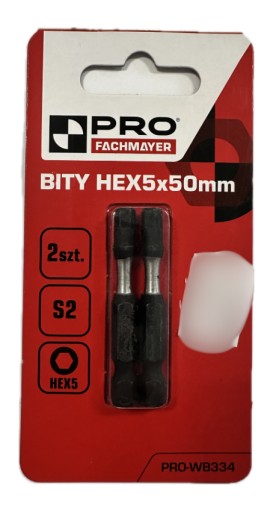 NÁRAZOVÉ HROTY NÁRAZOVÝ BIT SILNÝ SKRUTKOVACÍ BIT HEX5 50 MM