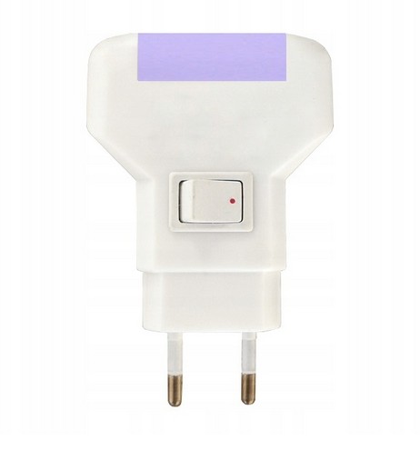 Mini úsporná lampa 1W 230V modrá