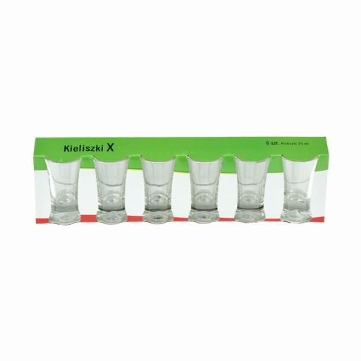 SADA POHÁRKOV NA VODKU 6 ks 25ml GLASMARK