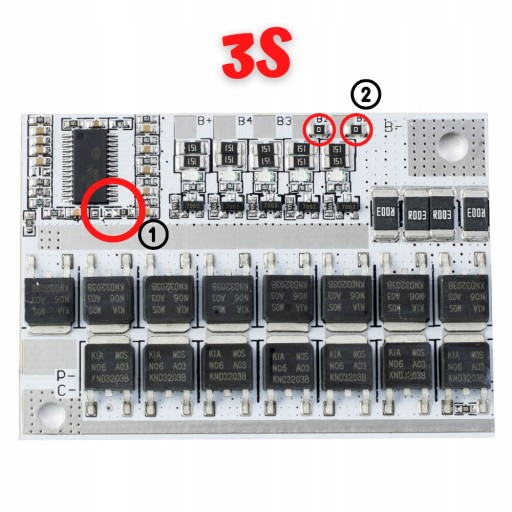 Li-Ion balancer BMS 3S 100A 10,8V | Nabíjačka článkov 18650