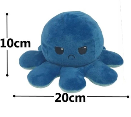 Octopus Octopussy maskot emócie