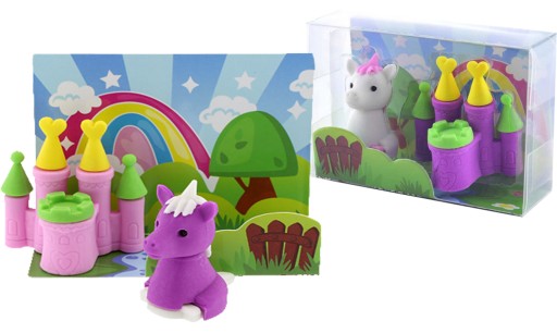 SET UNICORN GUMA a zips RUŽOVÁ NEZANECHAJÚ STOPY