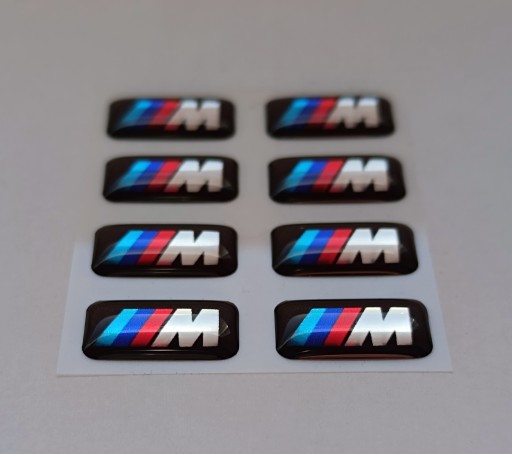 3D nálepka emblém MP BMW balík veniec, volant, gombík kokpitu 1 ks.