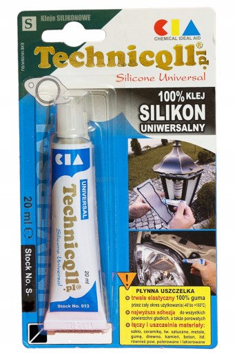 UNIVERZÁLNY SILIKÓN V MALEJ TRUBKE, ČIERNA 20ml TECHNICQLL S-058