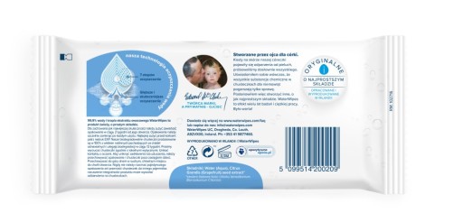WaterWipes BIO vlhčené obrúsky pre deti, 60 kusov