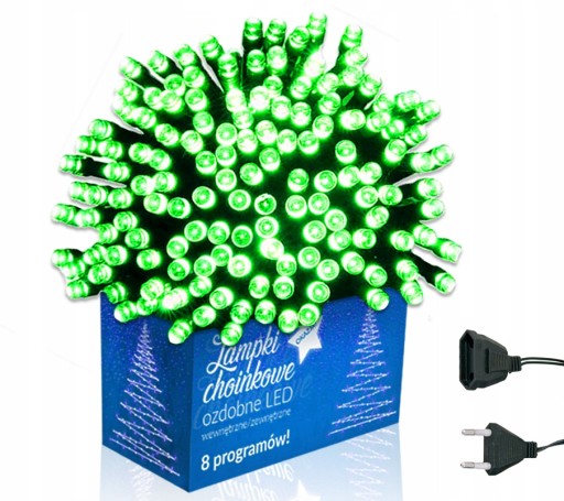 DEKORATÍVNE LED SVETLÁ NA VIANOČNÝ STROMČEK 100 LED VIANOČNÝ STROMČEK GREEN XMAS