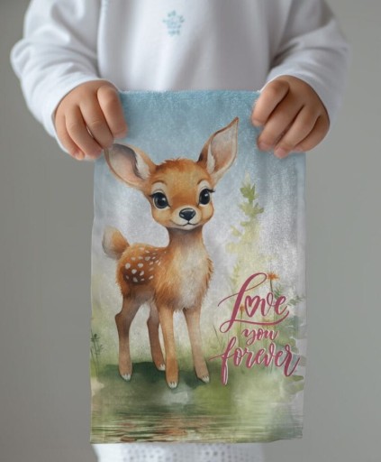 Osuška do škôlky Jelonek Bambi 30x50, 100% bavlna