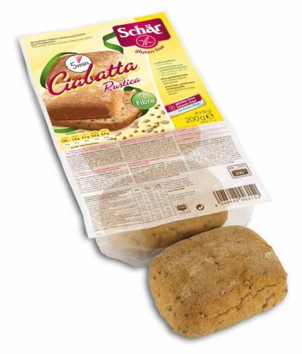 SCHAR Rustica Ciabatta, viaczrnná, bezlepková, 200g