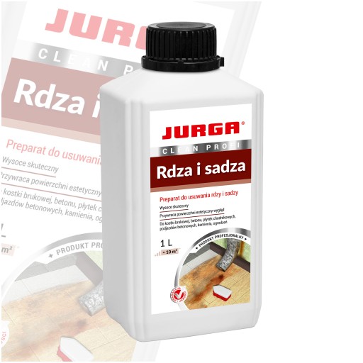 Kvapalina na hrdzu, sadze z dlažobných kociek, neutralizátor hrdze 1L JURGA