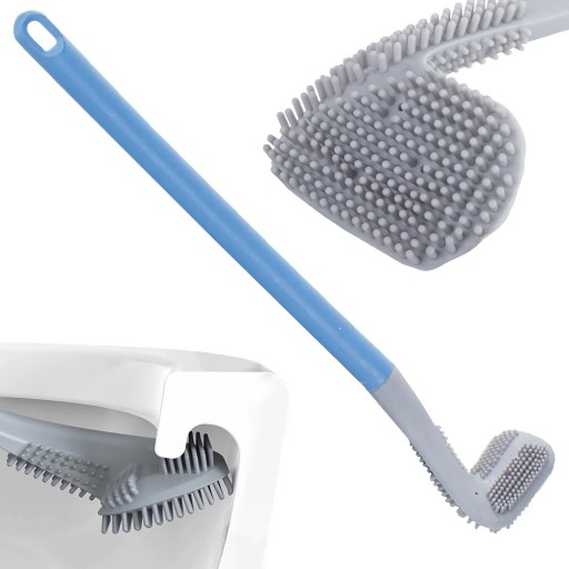 Silikónová WC kefa na WC umývací hák hygienický