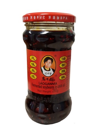 Lao Gan Ma Fermentované sójové bôby v chilli oleji 280g