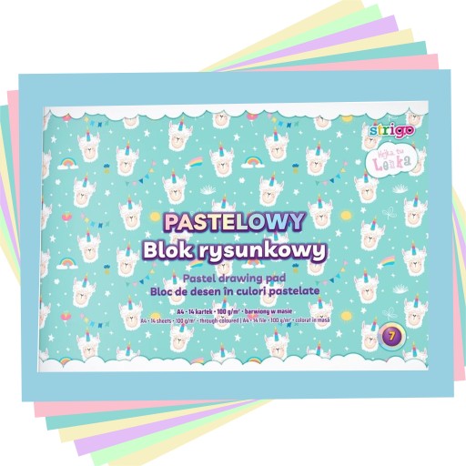 Strigo podložka na kreslenie Hejka Tu Lenka A4/14K pastel