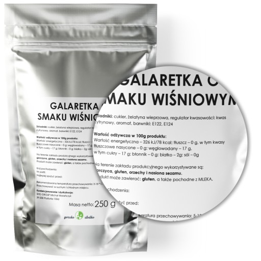 ŽELÉ prášok s príchuťou ČEREŇ 250g
