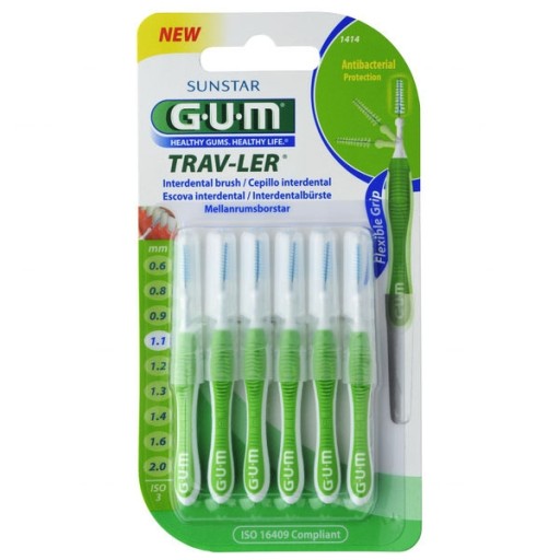 GUM Trav-Ler medzizubné kefky 1,1mm 6 ks.