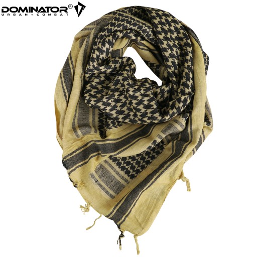 ARAFATKA KEFIJA SHEMAGH VOJENSKÝ ŠÁL DOMINATOR 100X100 cm KHAKI ČIERNA