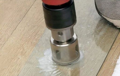 FRÉZOVANIE ČIPEK DIAMANTOVÁ OTVOROVÁ PÍLA SKLO BODU 35