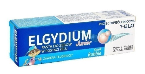 ELGYDIUM JUNIOR BUBLINOVÁ ZUBNÁ PASTA PRE DETI