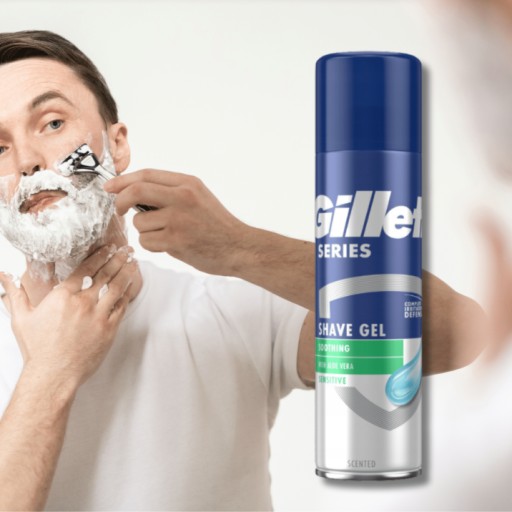 Gél na holenie pre citlivú pokožku Gillette SENSITIVE 200ml GENTLE