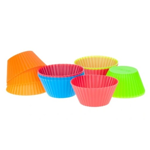 Silikónová forma na košíčky, muffiny a podložky na košíčky