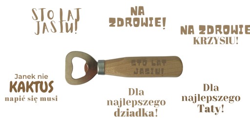 OTVÁRAČ PIVNÝCH FĽAŠÍ PERSONALIZÁCIA GRAVÍROVANIE DARČEK K NARODENINÁM 18-99
