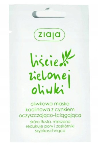 Kaolínová maska Ziaja Green Olive Leaves 7 ml