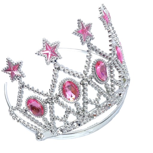 Šperková čelenka CROWN, lesklý outfit princeznej