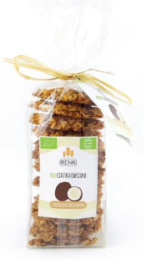 ovsené sušienky s kokosovými štiepkami, BEZLEPKOVÉ, BIO 150 g - IRENKI