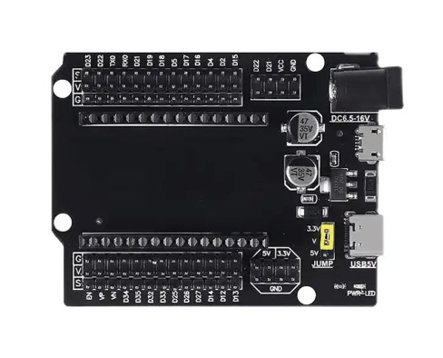 Shield 30-pinový adaptér pre ESP32 DC USB-C Micro dosky pre prototypy
