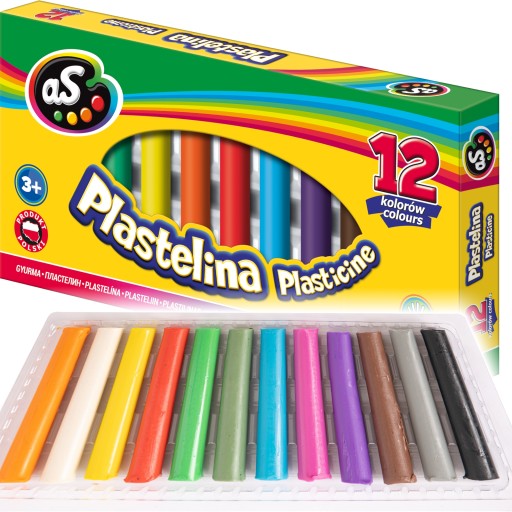 Astra PLASTELINA AS 12 farieb POĽSKÝ produkt