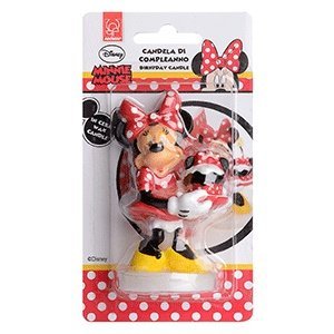 Narodeninová sviečka, 3D figúrka, MINNIE MOUSE, 9 cm