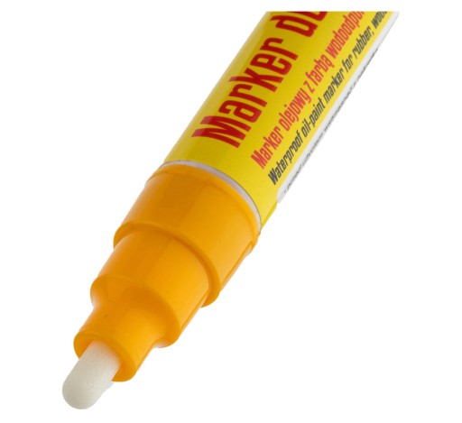 Popisovacie pero na pneumatiky Chalk Yellow Oil 1 ks