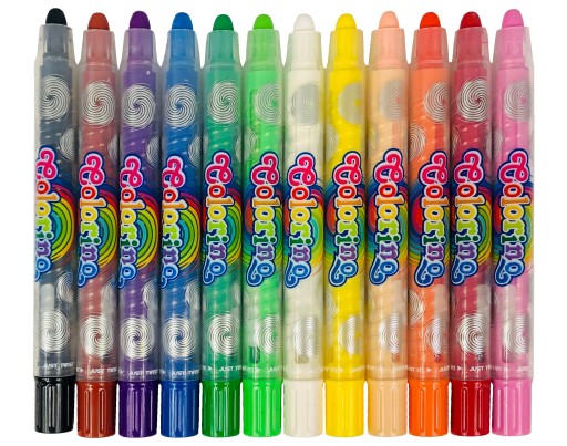 Krútené olejové pastely, 12 farieb Colorino