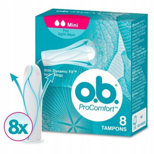 tampóny O.B Tampón ProComfort Mini 8 ks.