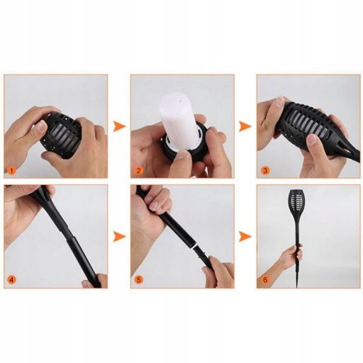 LED solárne svietidlo LATERN DRIVEN TORCH plameň 50cm
