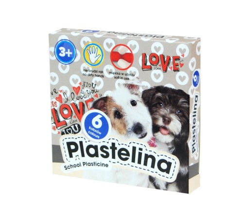Plastelína 6 farieb Astra Dogs