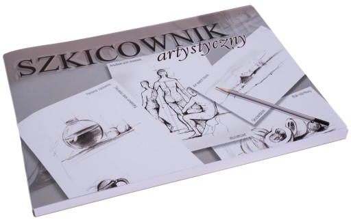 Skicár A4 120k 90g/m2 lepený umelecký skicovací blok LINE